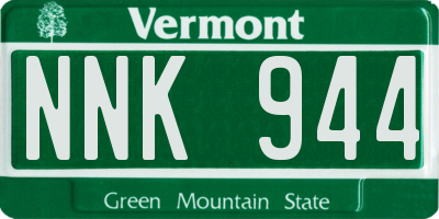 VT license plate NNK944