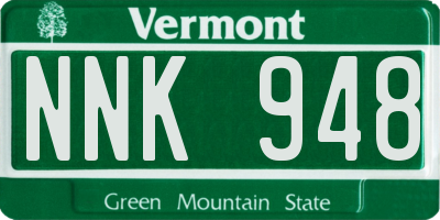 VT license plate NNK948