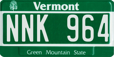 VT license plate NNK964