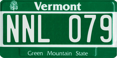 VT license plate NNL079