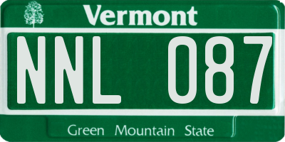 VT license plate NNL087