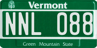 VT license plate NNL088