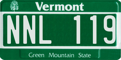 VT license plate NNL119