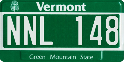 VT license plate NNL148