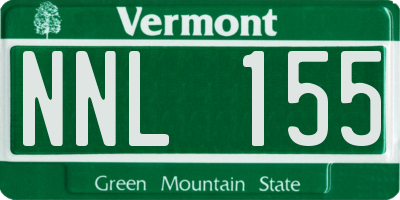 VT license plate NNL155