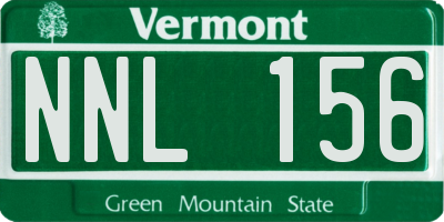 VT license plate NNL156