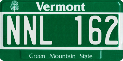 VT license plate NNL162