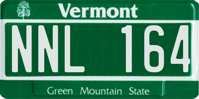 VT license plate NNL164