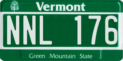 VT license plate NNL176