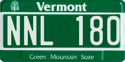 VT license plate NNL180