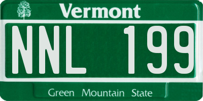 VT license plate NNL199