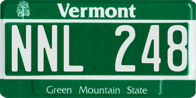 VT license plate NNL248