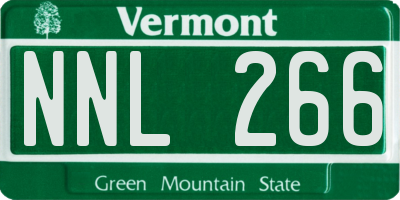 VT license plate NNL266