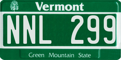 VT license plate NNL299
