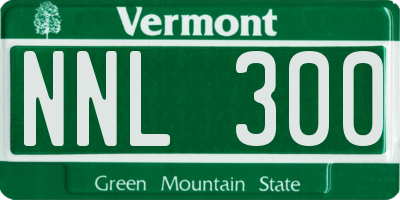 VT license plate NNL300