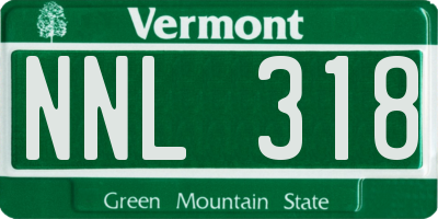 VT license plate NNL318