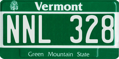 VT license plate NNL328