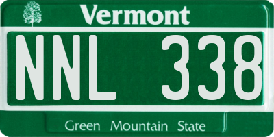 VT license plate NNL338