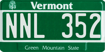 VT license plate NNL352