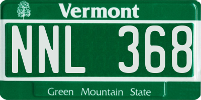 VT license plate NNL368