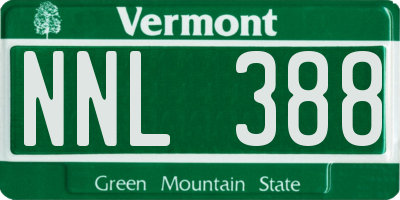 VT license plate NNL388