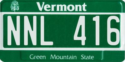VT license plate NNL416
