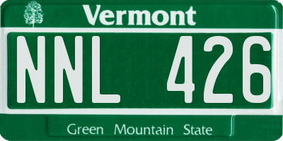 VT license plate NNL426