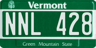 VT license plate NNL428