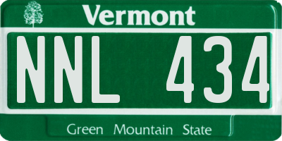 VT license plate NNL434
