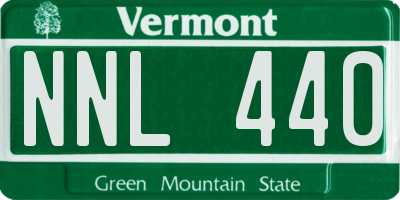 VT license plate NNL440