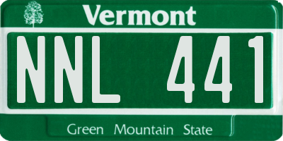 VT license plate NNL441