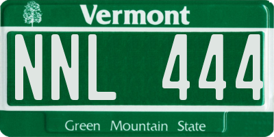 VT license plate NNL444