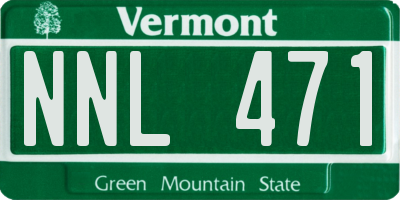 VT license plate NNL471