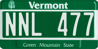 VT license plate NNL477
