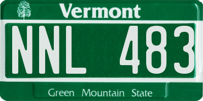 VT license plate NNL483