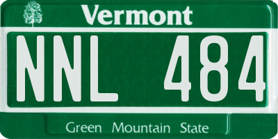 VT license plate NNL484