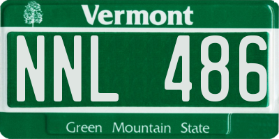 VT license plate NNL486