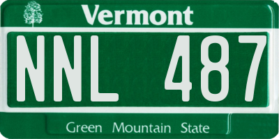 VT license plate NNL487