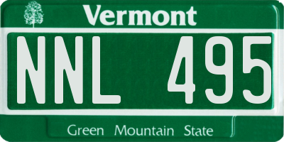 VT license plate NNL495