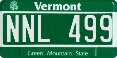 VT license plate NNL499