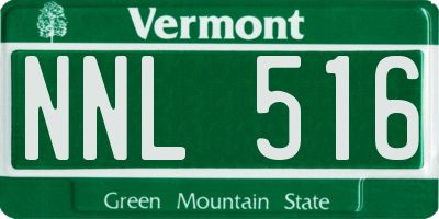 VT license plate NNL516