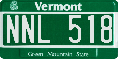 VT license plate NNL518