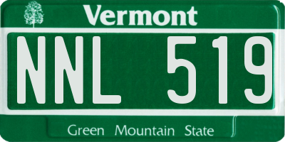 VT license plate NNL519
