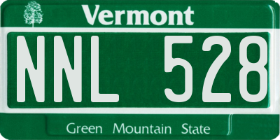 VT license plate NNL528