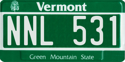 VT license plate NNL531
