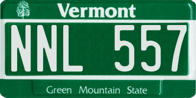 VT license plate NNL557