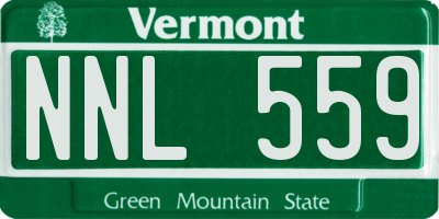 VT license plate NNL559