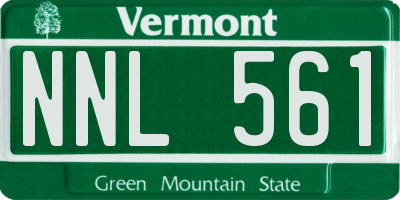 VT license plate NNL561