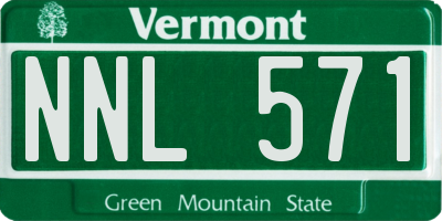 VT license plate NNL571