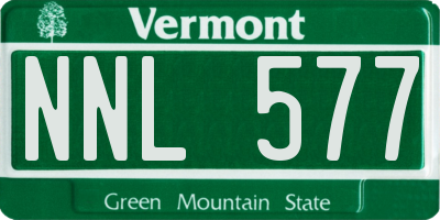 VT license plate NNL577